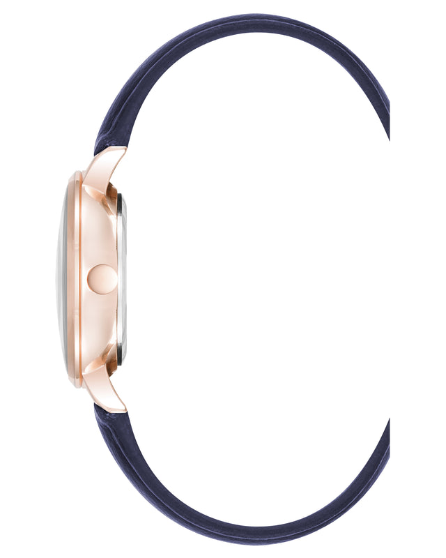 Nine West Crystal Accented Dial Strap Watch