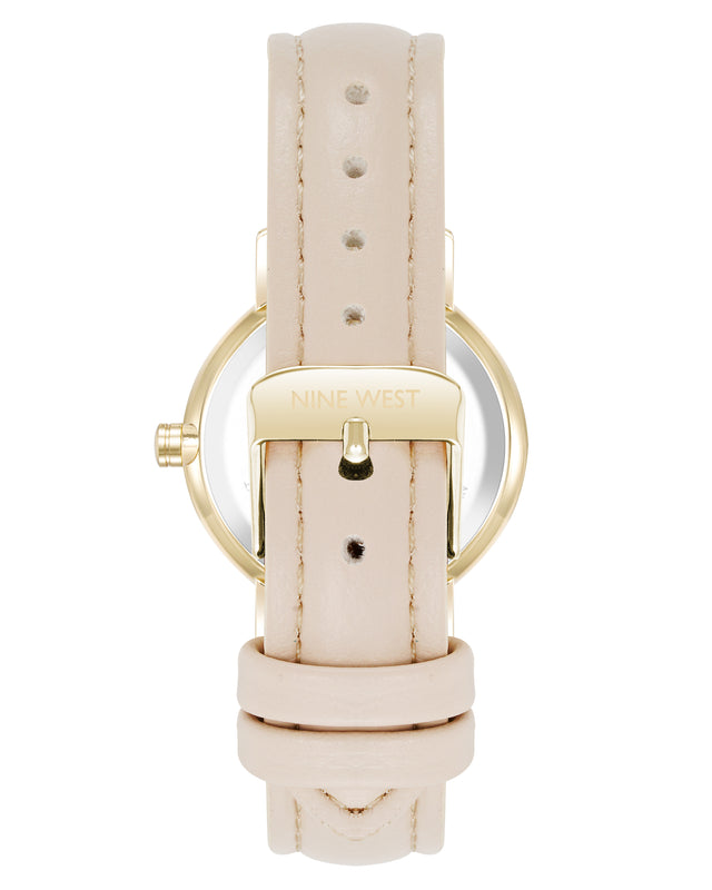 Nine West Crystal Accented Dial Strap Watch
