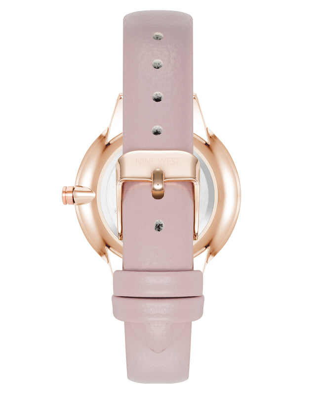 Nine West Crystal Accented Strap Watch