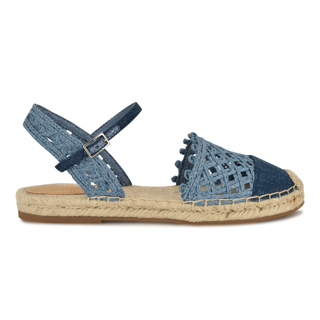 nine west Darby Cap Toe Espadrille Flats