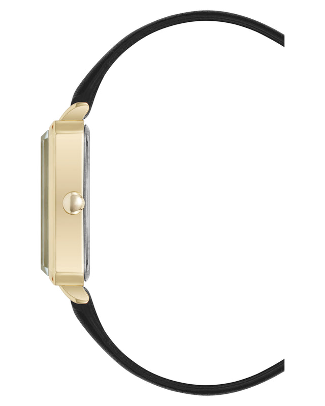 Nine West Elegant Rectangular Case Strap Watch