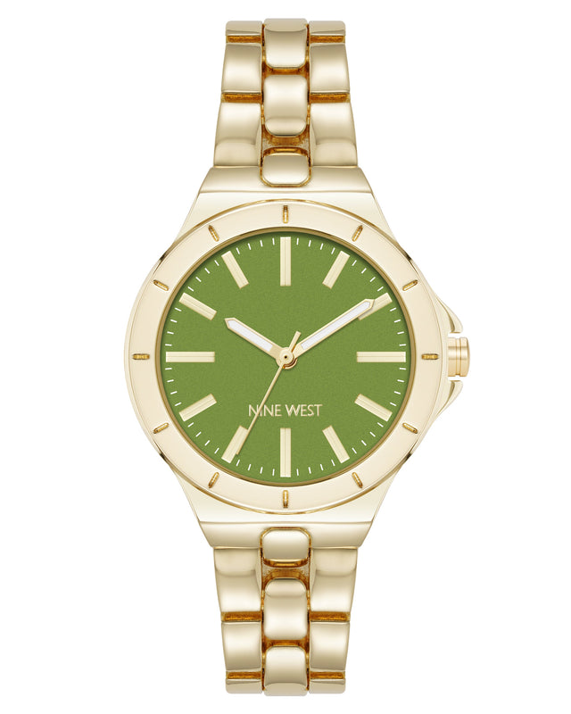 nine west Etched Bezel Watch