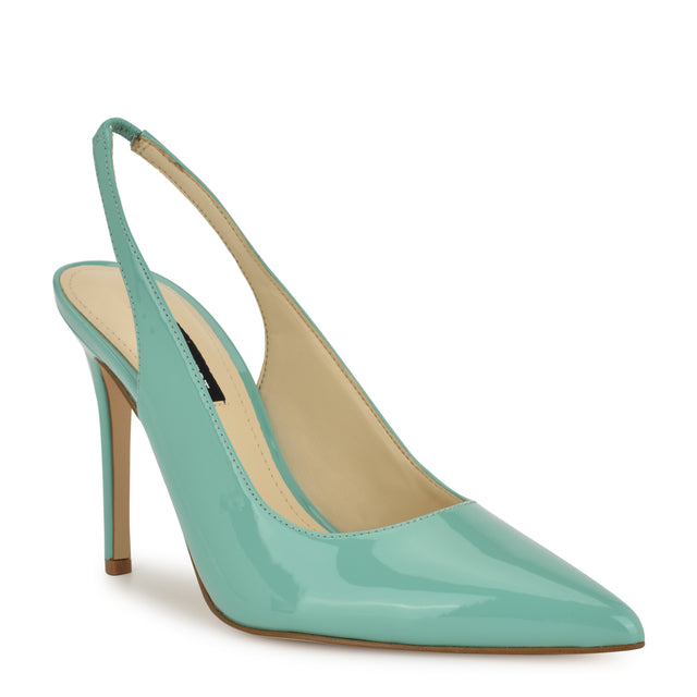 Nine West Feather Pointy Toe Slingback Pumps