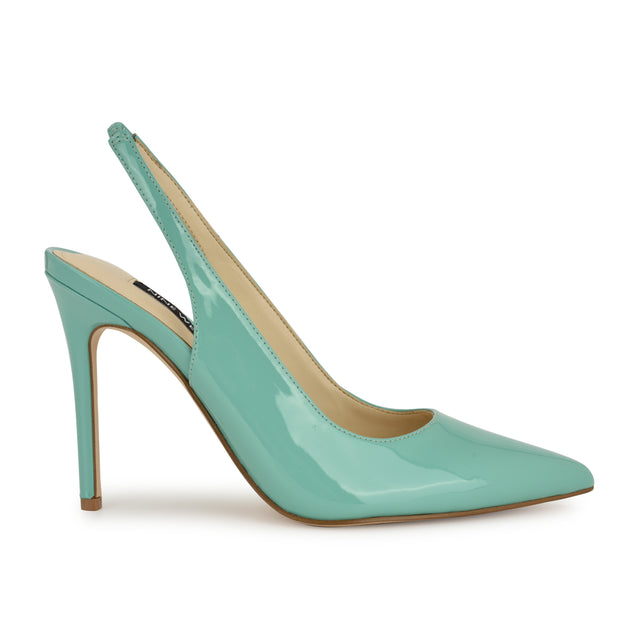 nine west Feather Pointy Toe Slingback Pumps