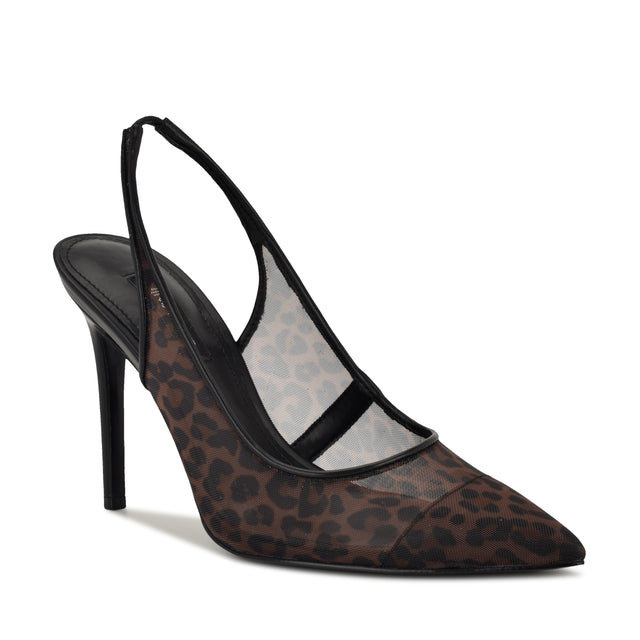 Nine West Feather Pointy Toe Slingback Pumps