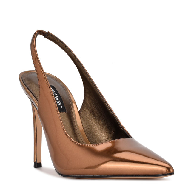 Nine West Feather Pointy Toe Slingback Pumps