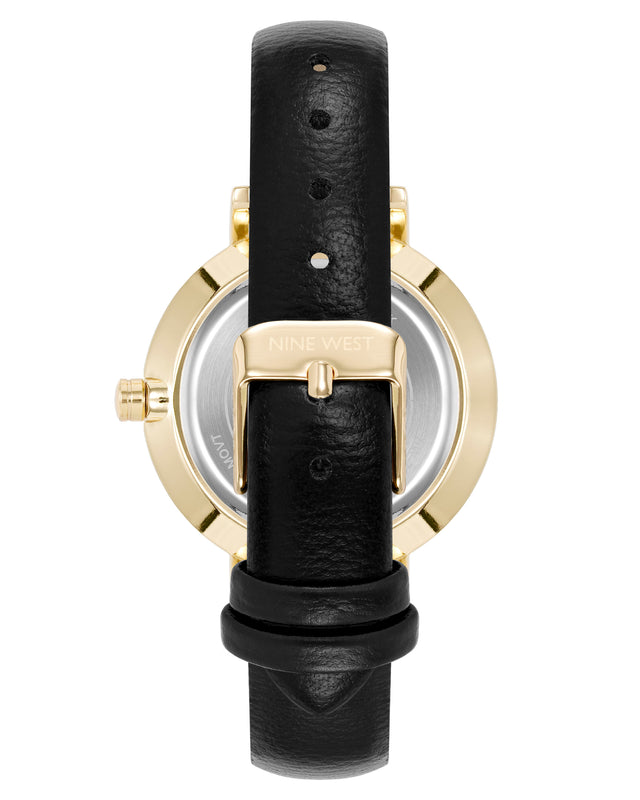 Nine West Floral Design Dial Strap Watch