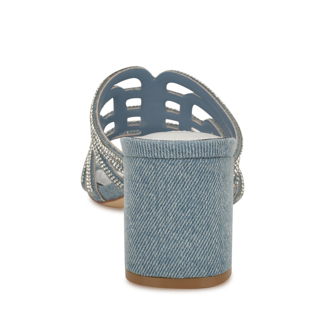 Nine West Grassa Block Heel Embellished Sandals