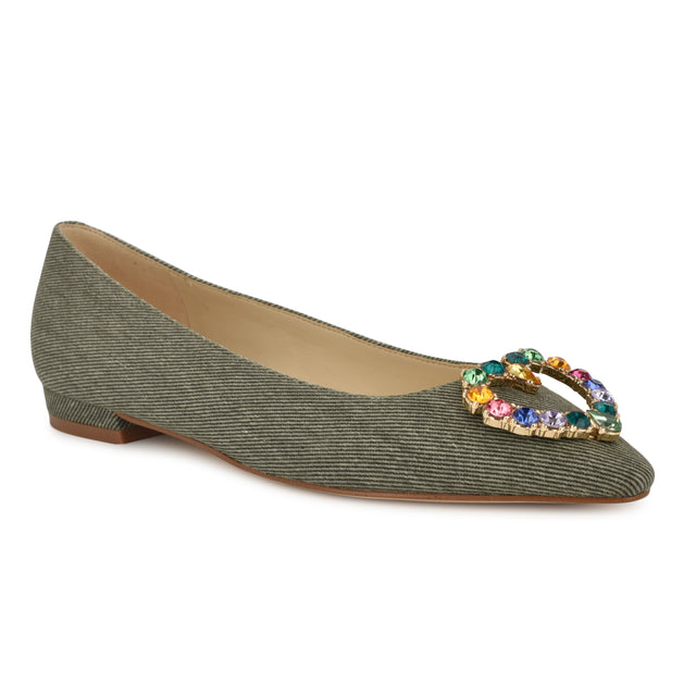 Nine West Hearts Pointy Toe Flats