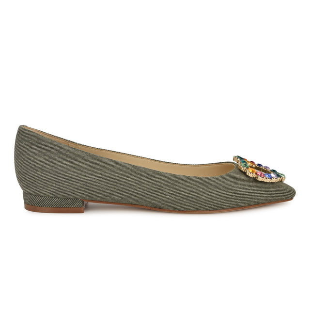 nine west Hearts Pointy Toe Flats