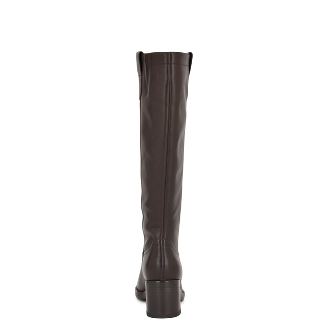 Nine West Hecee Block Heel Tailored Leather Boots