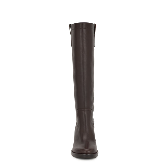 Nine West Hecee Block Heel Tailored Leather Boots