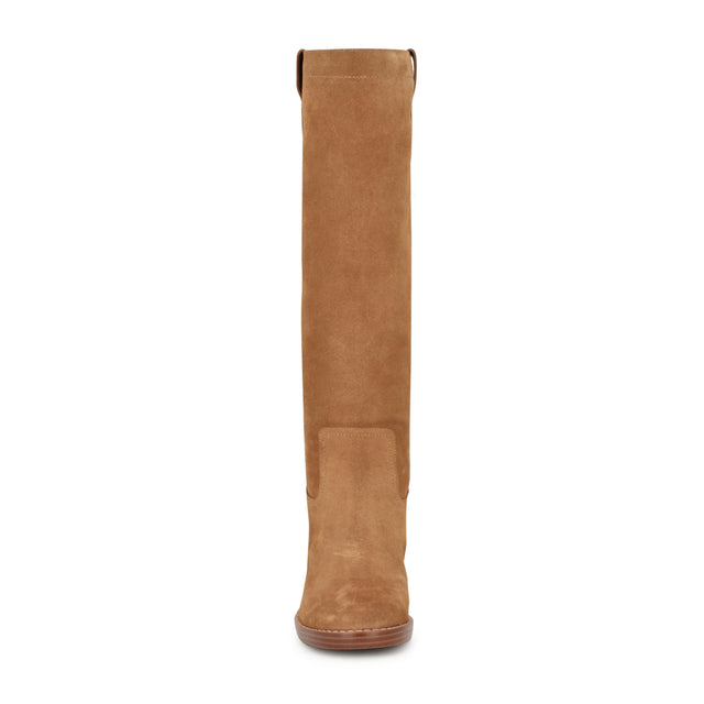 Nine West Hecee Block Heel Tailored Leather Boots