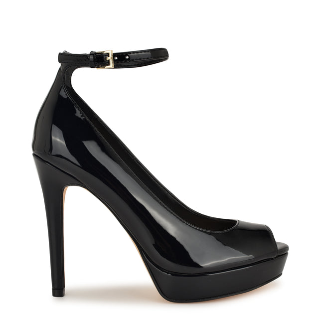 nine west Hinko Peep Toe Platform Pumps