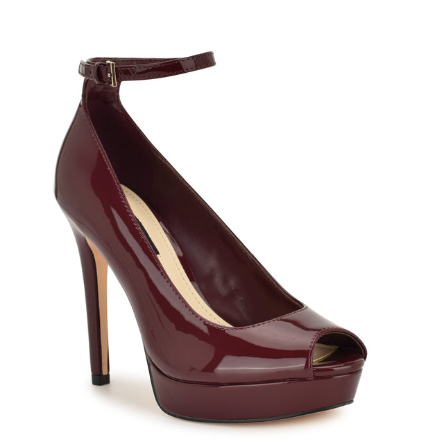 Nine West Hinko Peep Toe Platform Pumps