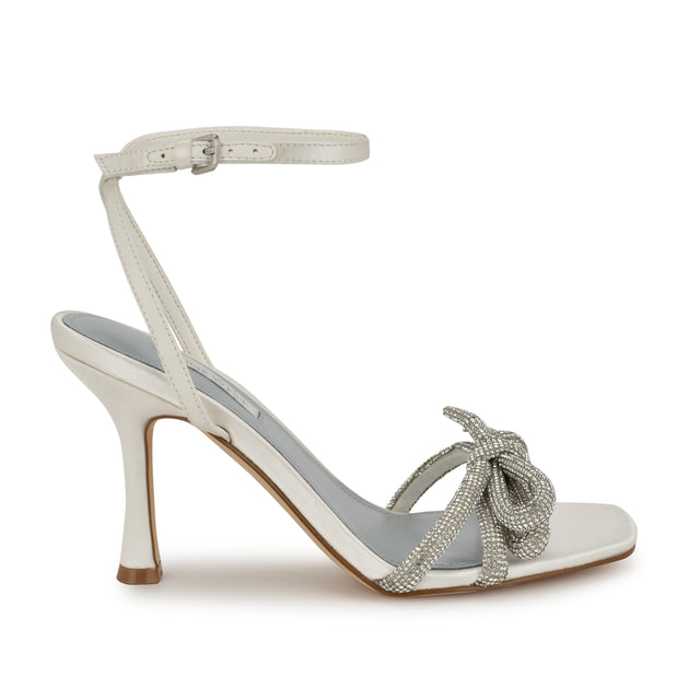 nine west Ivid Rhinestone Bow Sandals