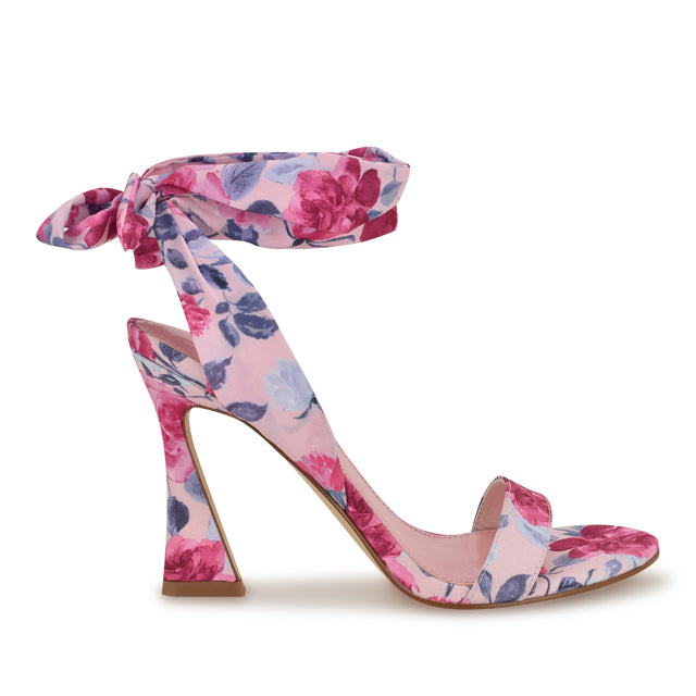 nine west Kelsie Ankle Wrap Heeled Sandals