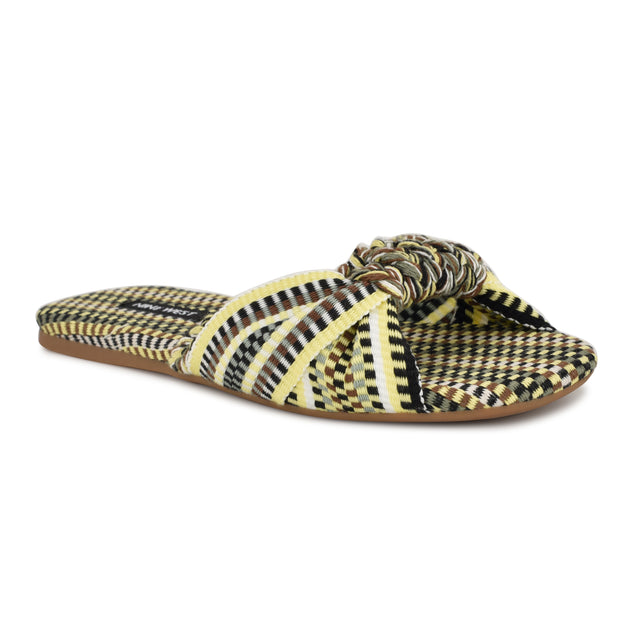 Nine West Lalta Knotted Flat Slide Sandals