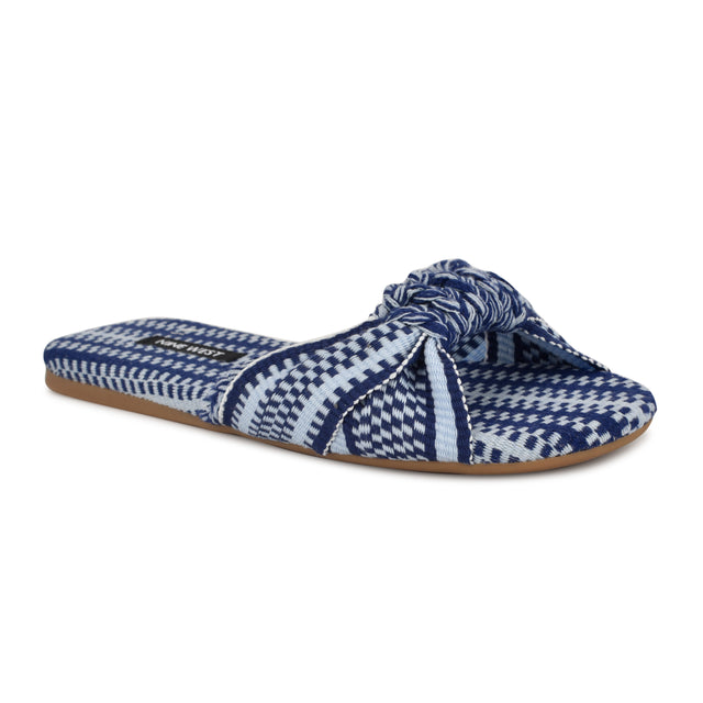 Nine West Lalta Knotted Flat Slide Sandals