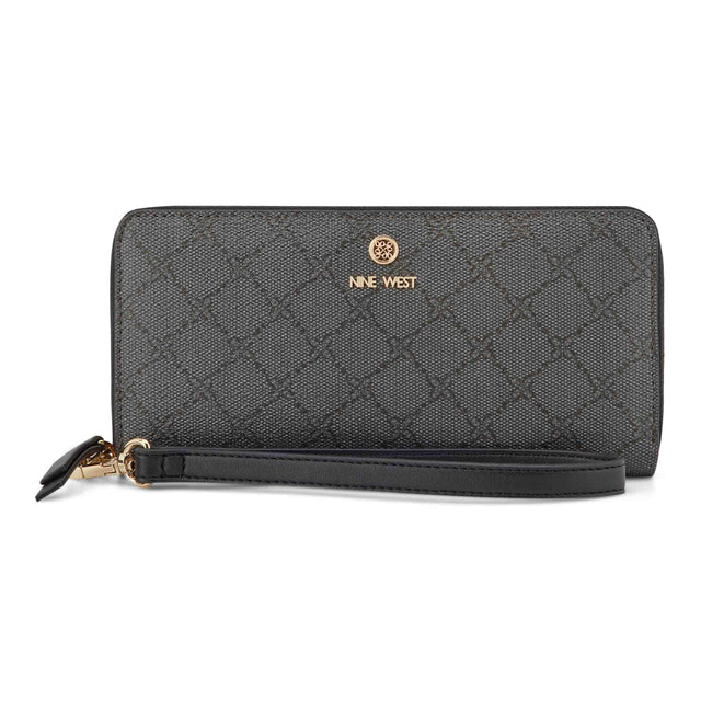 nine west Lockup 9S Zip Around With Wristlet