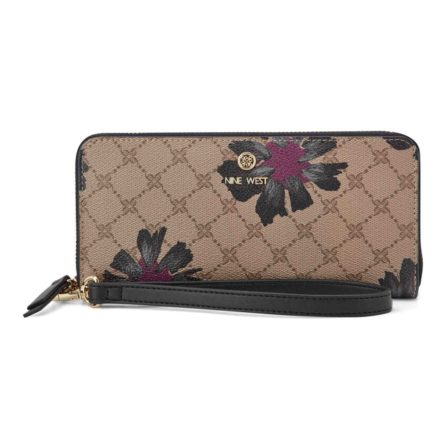 nine west Lockup 9S Zip Around With Wristlet
