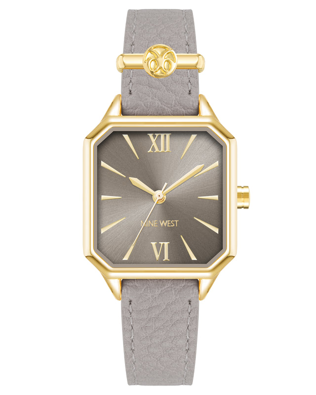 nine west Logo Charm Strap Watch
