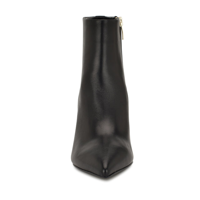 Nine West Lorela 9X9 Block Heel Leather Booties