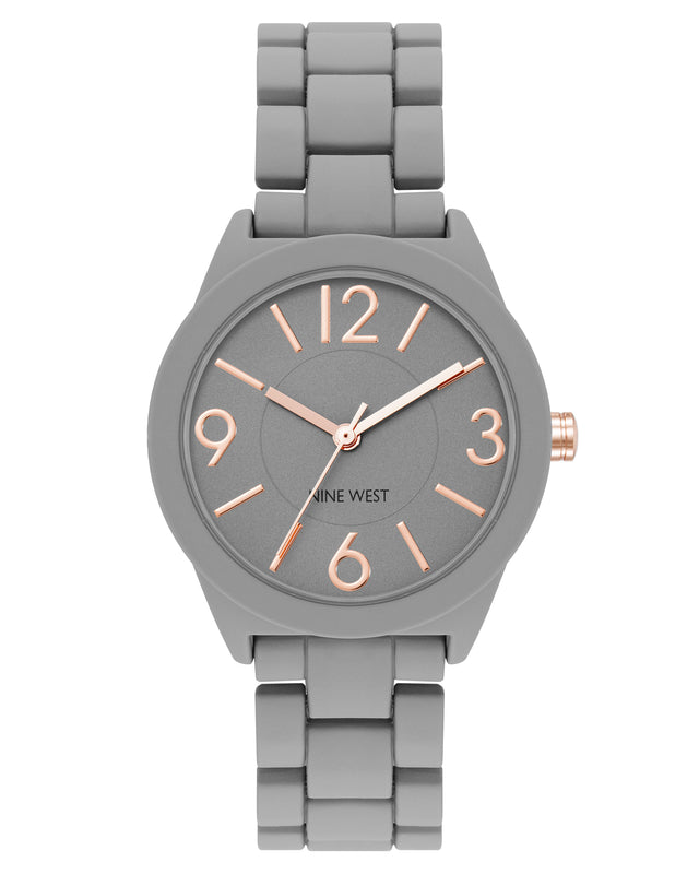 nine west Mini Rubberized Bracelet Watch