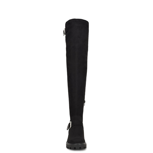 Nine West Nans Lug Sole Over The Knee Boots