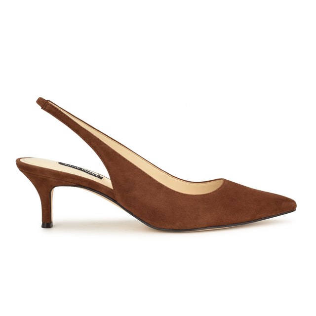 nine west Nataly Leather Slingback Pumps