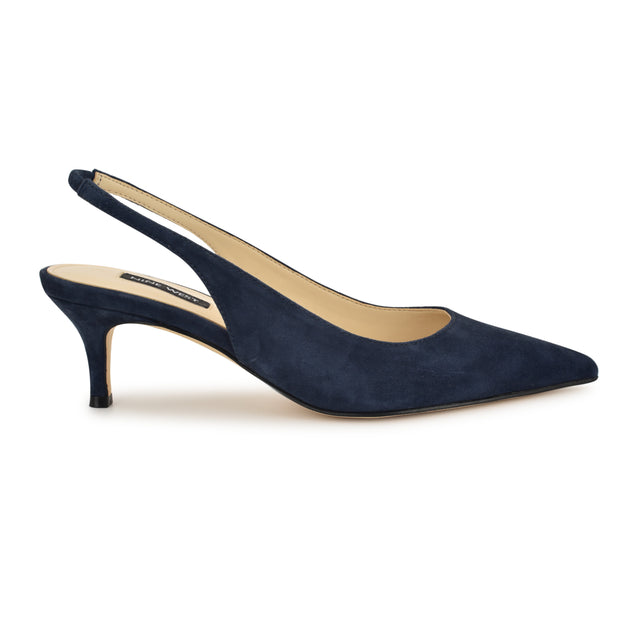 nine west Nataly Leather Slingback Pumps
