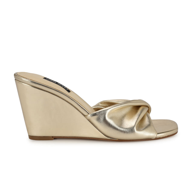 nine west Nikhil Twist Wedge Sandals
