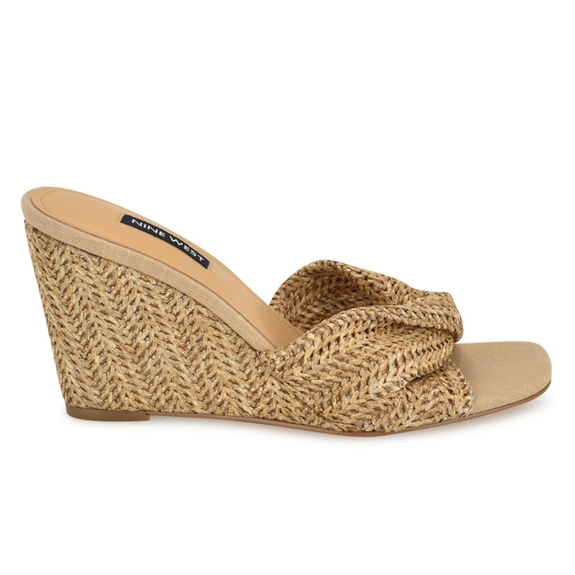 nine west Nikhil Twist Wedge Sandals