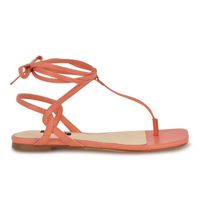 nine west Norta Ankle Wrap Thong Sandals