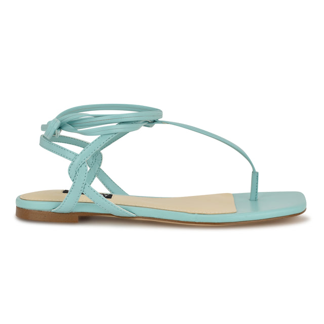 nine west Norta Ankle Wrap Thong Sandals