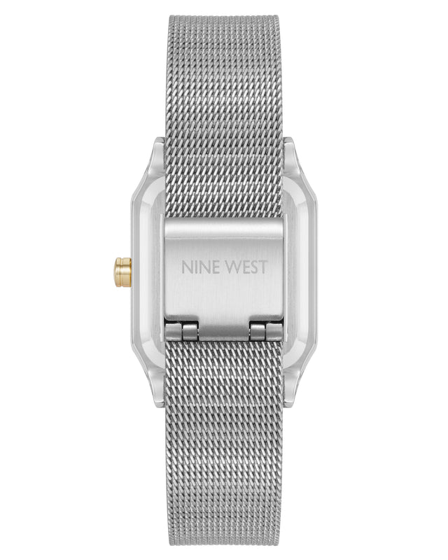 Nine West Octagonal Case Mesh Bracelet Watch