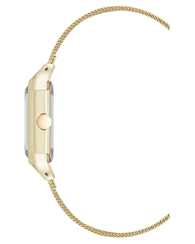 Nine West Octagonal Case Mesh Bracelet Watch