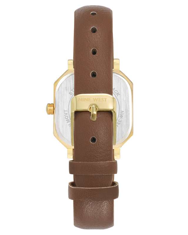 Nine West Octagonal Case Strap Watch