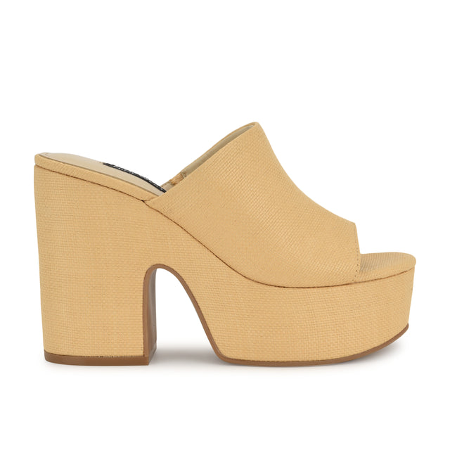 nine west Olley Platform Slide Sandals
