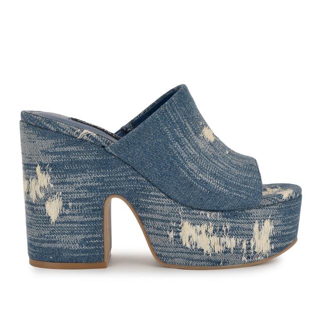 nine west Olley Platform Slide Sandals