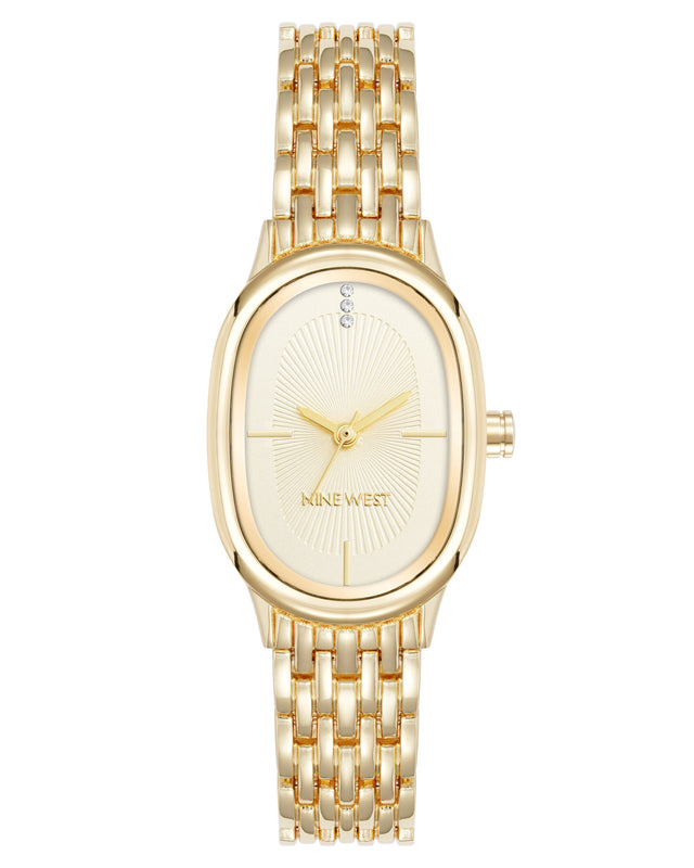 nine west Oval Case Bracelet Watch