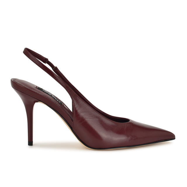 nine west Palomma Leather Slingback Pumps