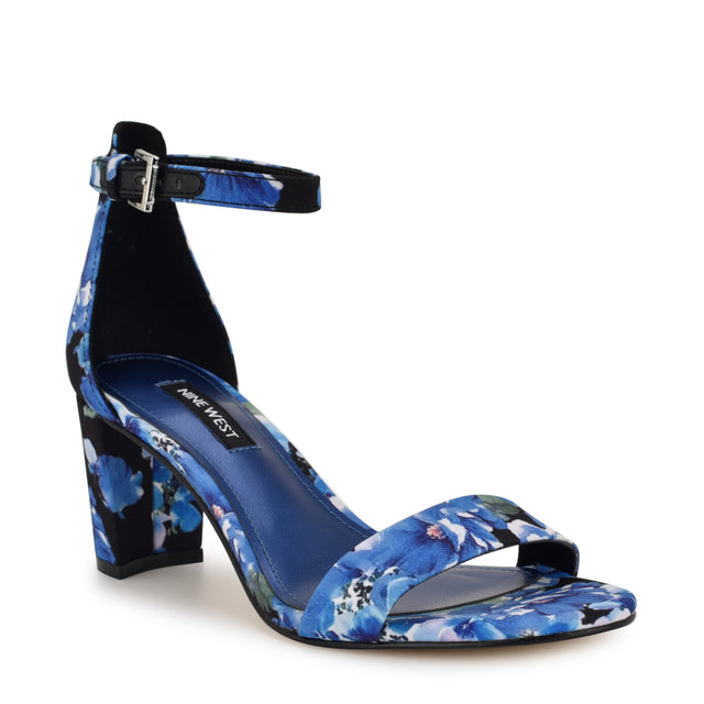 Nine West Pruce Ankle Strap Block Heel Sandals