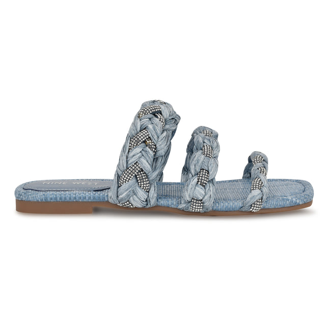 nine west Qazz Flat Slide Sandals