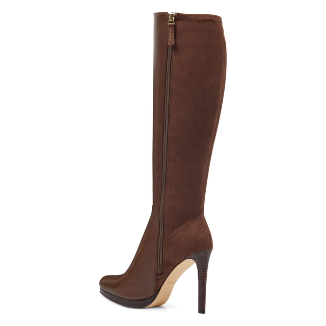 Nine West Quizme Platform Leather Boots