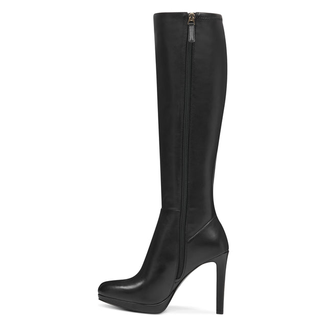 Nine West Quizme Wide Calf Platform Leather Boots