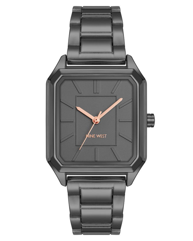 nine west Rectangular Case Bracelet Watch