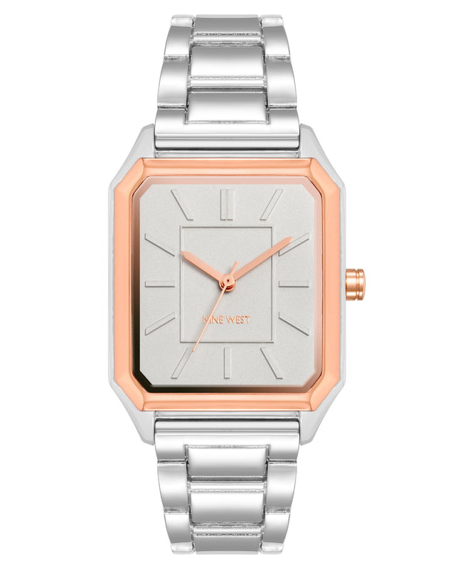 nine west Rectangular Case Bracelet Watch