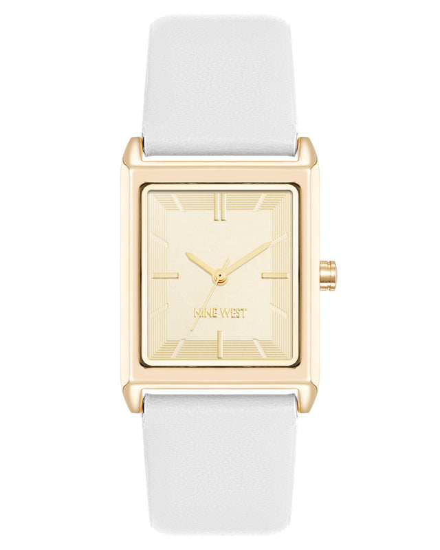 nine west Rectangular Strap Watch