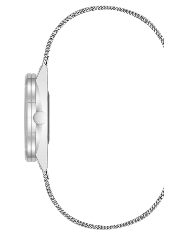 Nine West Round Case Mesh Bracelet Watch